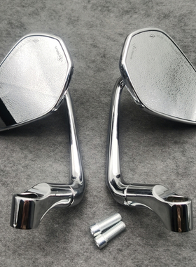 适合春风踏板车150AURA 150 AURA改装复古后视镜倒车镜反光镜配件