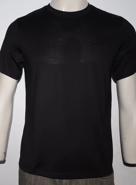 LDBR男装短袖薄圆领T恤衫 个性上班t恤 夏季商务休闲舒适半袖上衣