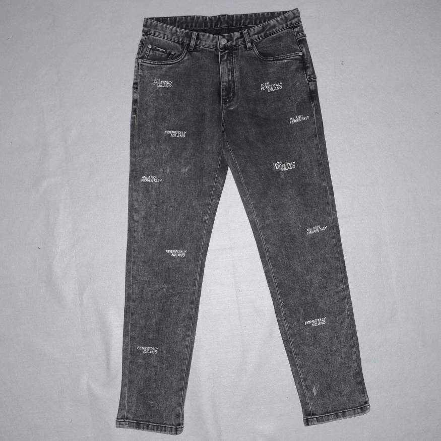 F男装春秋厚牛仔裤休闲长裤