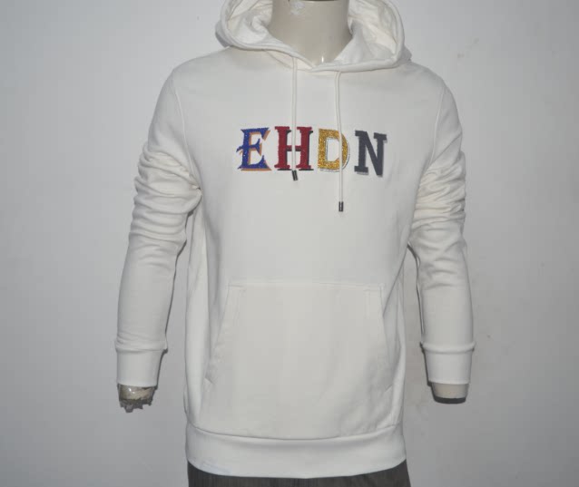 NBN男装秋冬连帽卫衣 时尚立体字母绣花套头衫 潮牌男士长袖T恤