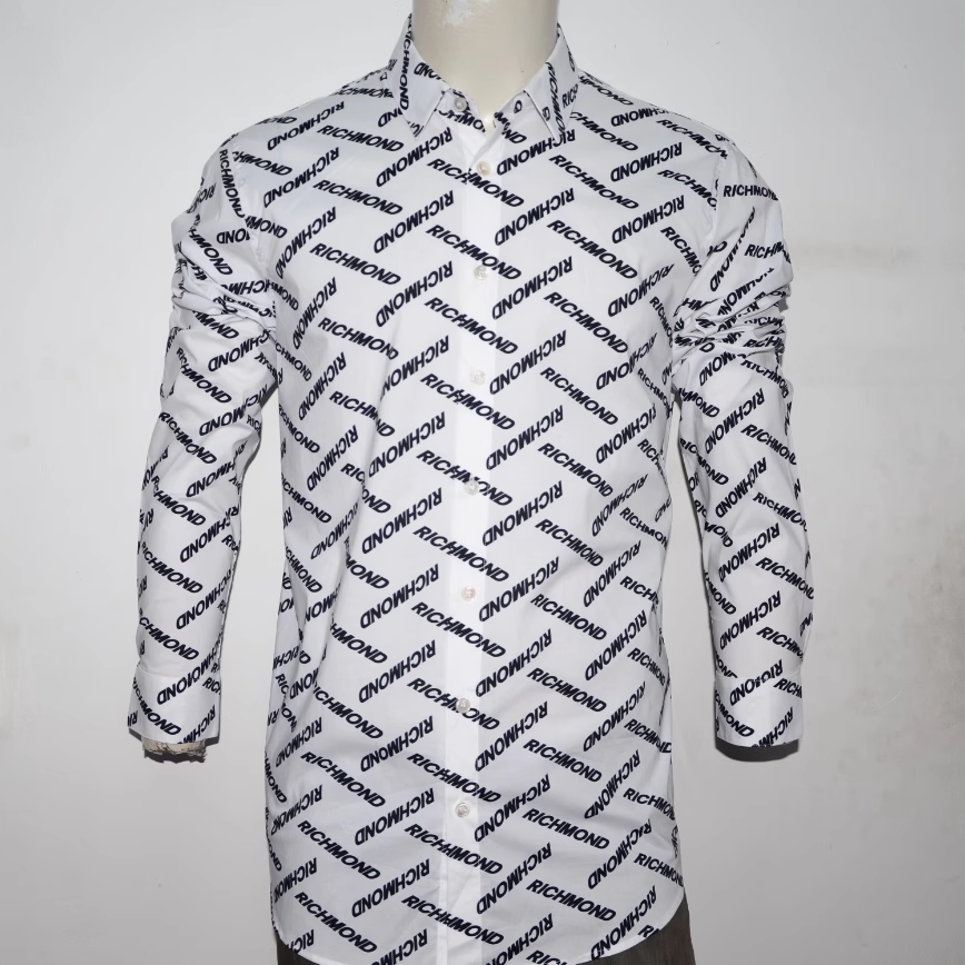 RIC男装四季翻领长袖衬衫衬衣