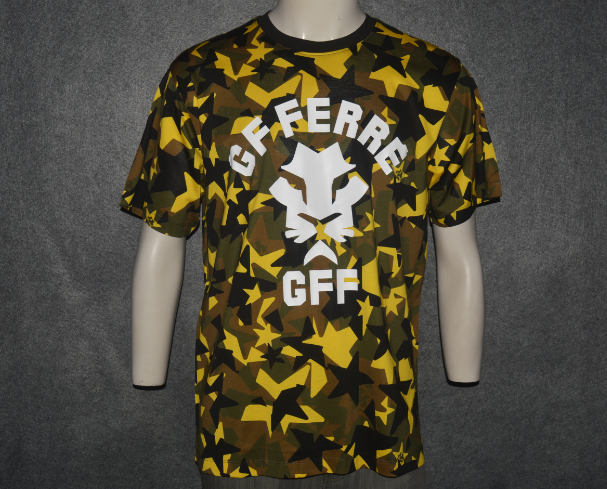 圆领短袖迷彩图案男士夏季上衣