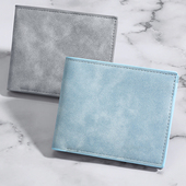 钱夹2026新款 简约日系钱包男短款 超薄个性 大学生年轻人皮夹子卡包