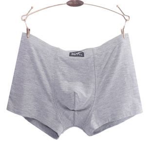 4条起包邮卡杜夫内裤男肥佬加大码平角裤柔软透气莫代尔纯色中腰