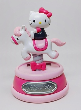 正品三丽鸥Hello Kitty摇摇马摆件手办玩具潮玩盲盒礼物送女生