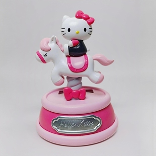 正品三丽鸥Hello Kitty摇摇马摆件手办玩具潮玩盲盒礼物送女生
