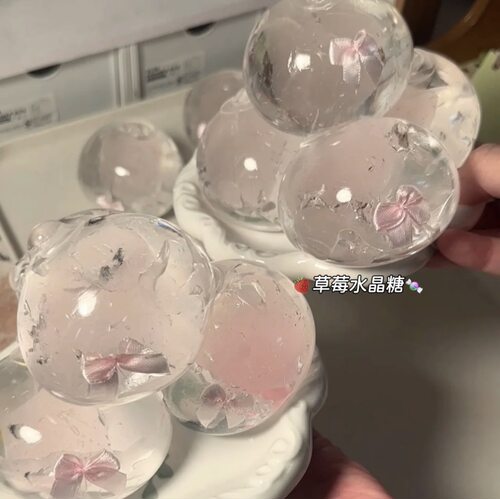草莓水晶糖系列手作球｜肌中力｜可塑慢回弹