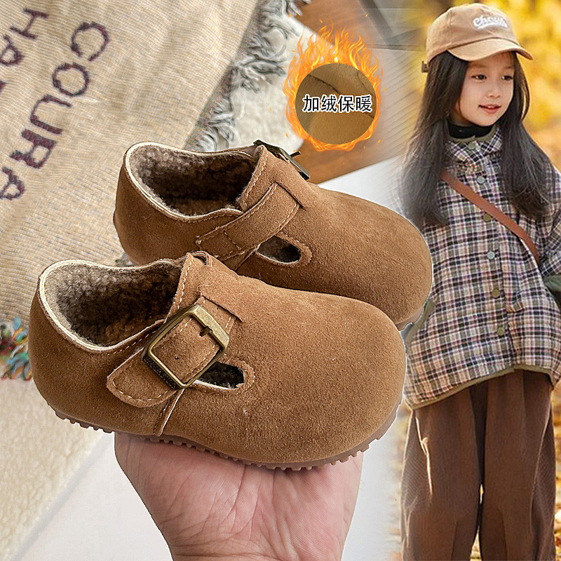 女童棉鞋2025秋冬季新款儿童加绒勃肯鞋毛毛鞋保暖软底宝宝豆豆鞋,童鞋/婴儿鞋/亲子鞋,棉鞋,淘宝优惠券,粉丝福利购,淘宝优惠卷