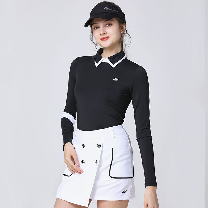 高尔夫球服装女装高端衣服套装夏上衣短裙女士t恤高端套装golf
