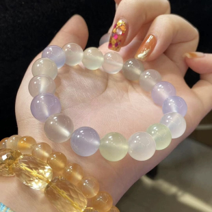 天然玉髓多宝手串天然玛瑙玉髓手串12mm尺寸多宝珠子小清新礼物系
