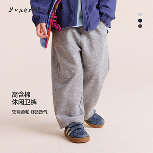 卫裤 允儿妈女童新款 女孩时尚 休闲裤 潮 儿童2026春季 长裤 百搭运动裤