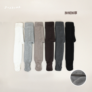宝宝连脚裤 保暖打底裤 袜儿童冬季 幼儿园宝宝秋冬加绒加厚高弹连裤