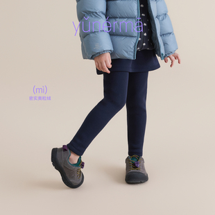 允儿妈女童冬季假两件加绒裙裤儿童新款百搭加厚打底裤保暖休闲裤