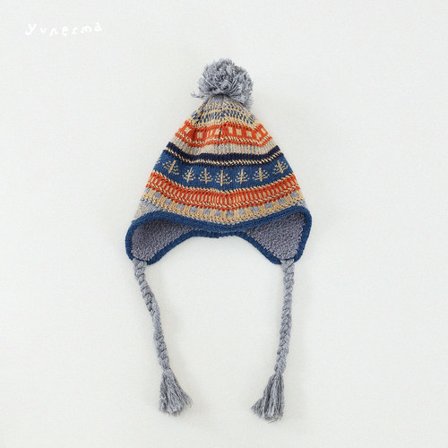 允儿妈女童冬季百搭加绒针织帽