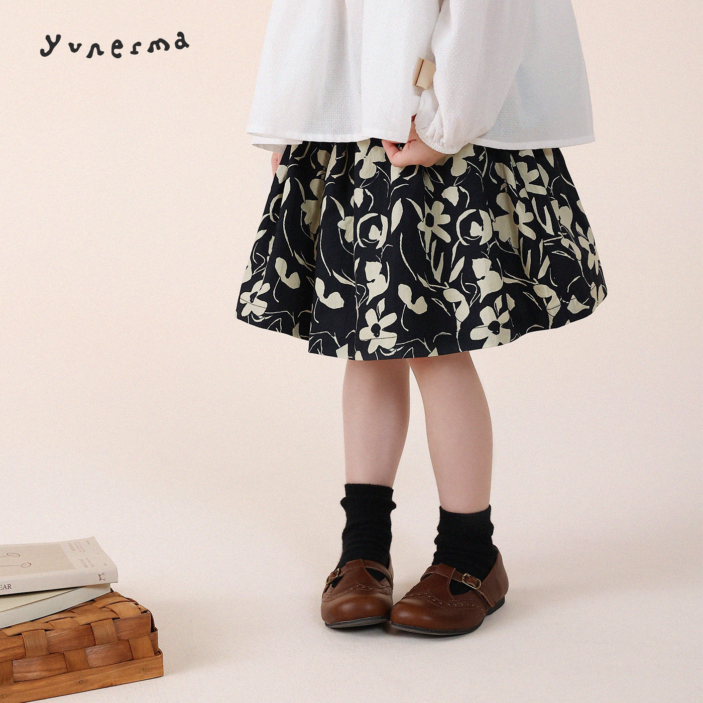 【小众气质】复古碎花半裙短裙,童装/婴儿装/亲子装,半身裙,淘宝优惠券,粉丝福利购,淘宝优惠卷