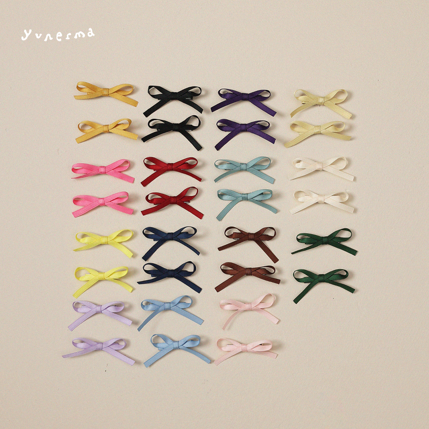 幼儿园宝宝多色蝴蝶结气质发夹