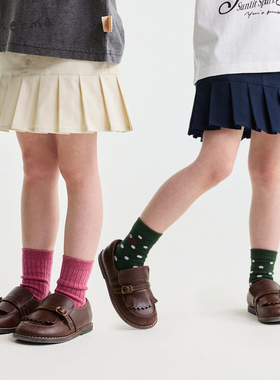 允儿妈女童夏季新款学院风百褶裙宝宝2026百搭短裙儿童时尚半身裙