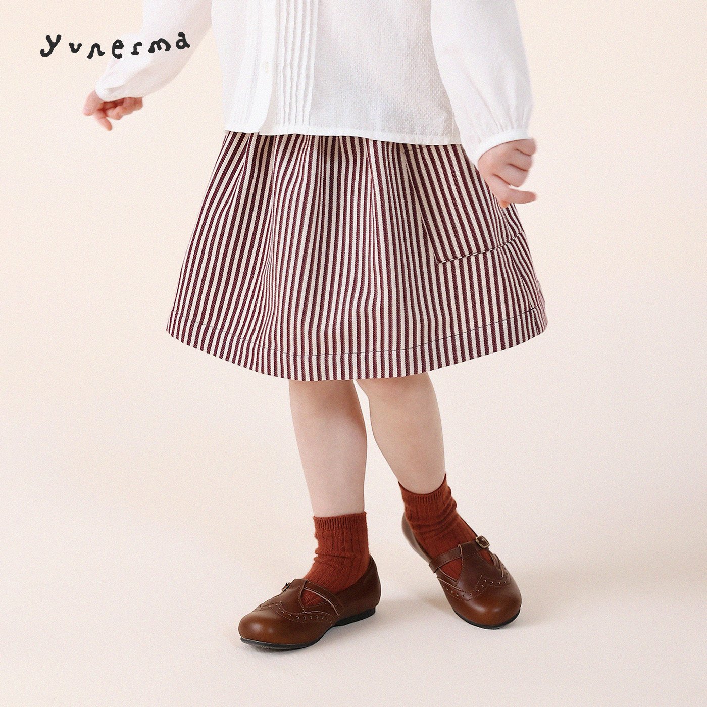 【百搭经典】幼儿园小众条纹半裙,童装/婴儿装/亲子装,半身裙,淘宝优惠券,粉丝福利购,淘宝优惠卷