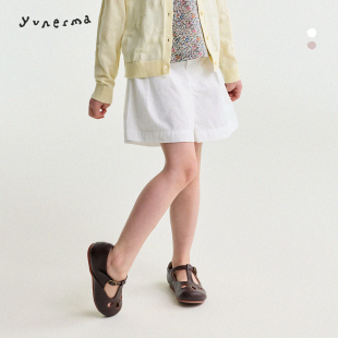 宝宝洋气裤 允儿妈女童夏季 儿童2026百搭休闲裤 韩系纯棉短裤 子 新款