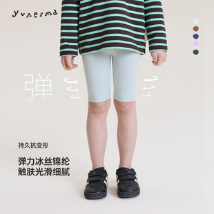 儿童时尚 单车裤 短裤 新款 女孩骑行裤 允儿妈女童春夏弹力五分打底裤
