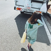 Yuner Ma girl 2019 mùa thu cho trẻ em dụng cụ đa năng mới jumpsuit vừa trẻ em dài tay hoạt hình phiên bản Hàn Quốc của thủy triều - Áo liền quần