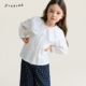 宝宝衬衣上衣潮 儿童气质衬衫 允儿妈女童2026春季 韩系荷叶领娃娃衫