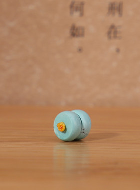 原矿湖北绿松石微铁线纹隔珠隔片