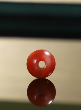 帝廷！原矿正品川料瓦西南红火焰纹圆珠精修大孔道2mm269号8.8mm