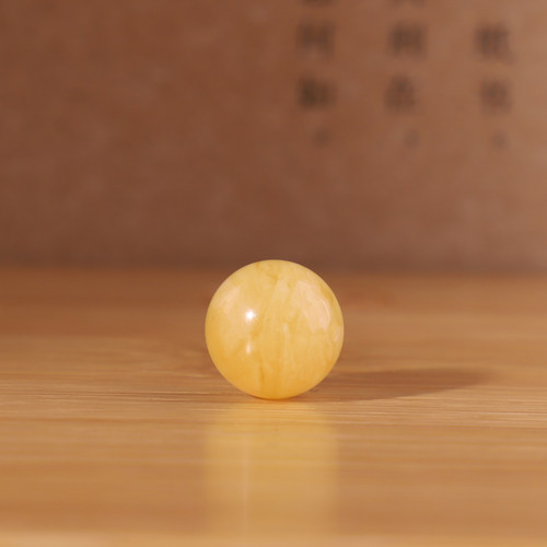 俄料蜜蜡圆珠散珠黄白花蜡单颗精