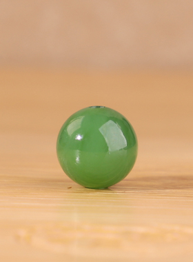碧玉圆珠果绿色单颗精品苹果绿