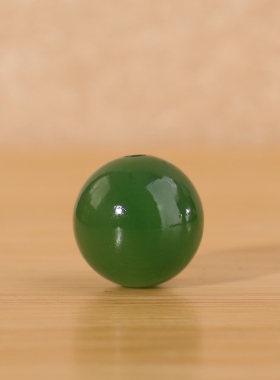 俄料碧玉圆珠单珠精品阳绿色散珠