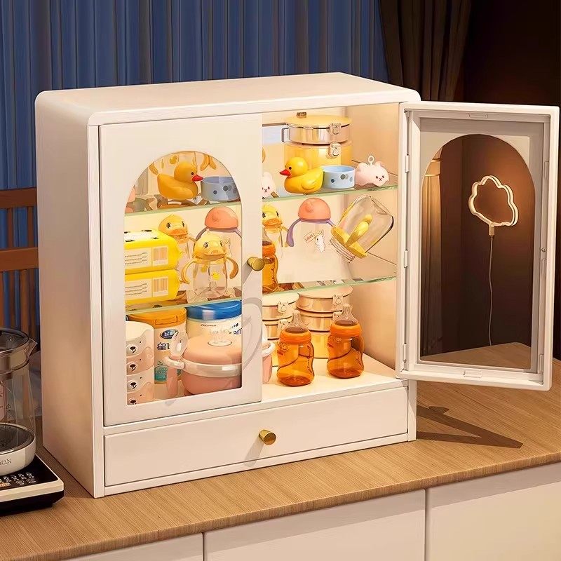 北欧风桌面防尘架水杯柜杯架茶具收纳置物架咖啡马克杯储物盒新款,厨房/烹饪用具,厨房置物架/置物柜/角架,淘宝优惠券,粉丝福利购,淘宝优惠卷