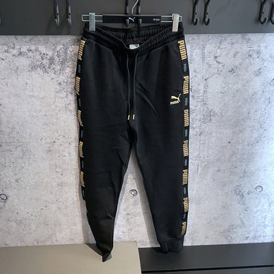 PUMA 가을 겨울 남성 스포츠 벨벳 정장 스탠드 칼라 재킷 커프 바지 587138 587142