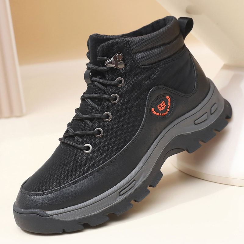 冬季老北京布鞋男东北大棉鞋加绒加厚保暖防滑爸爸鞋雪地靴马丁靴