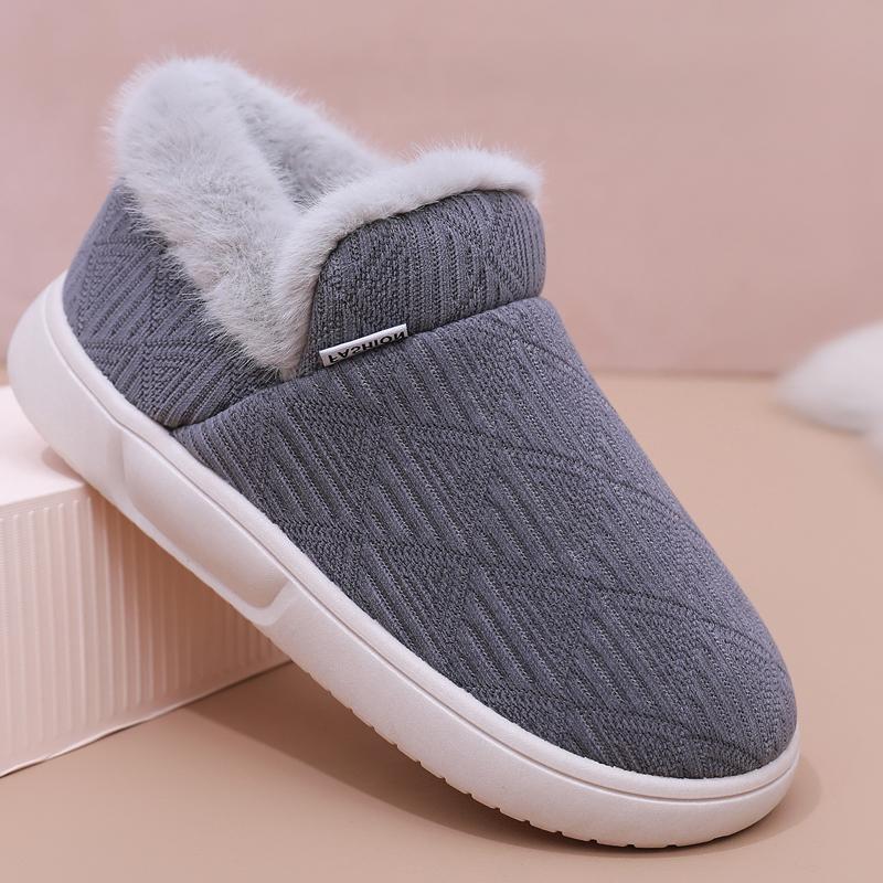 冬季老北京布鞋男棉鞋加绒加厚保暖老人棉靴软底防滑居家爸爸鞋子