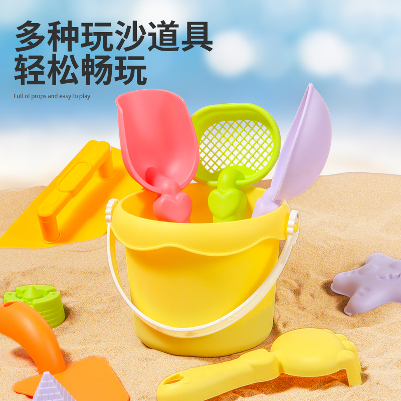 儿童沙滩玩具宝宝海边玩挖沙戏水沙漏户外园艺挖土沙子工具套装