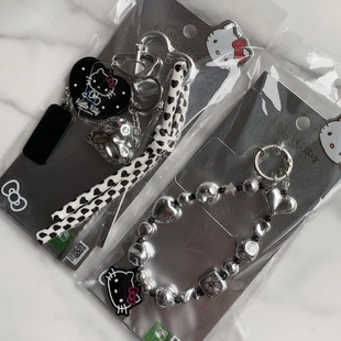 252hellokitty挂链甜酷爱心辣妹包包挂件个性diy手机链小众挂链