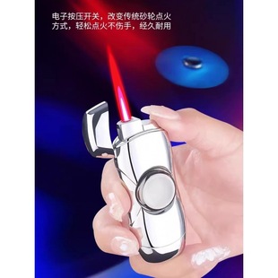 创意卡通炫酷指尖旋转陀螺打火机防风充气创意个性刻字送男友解压