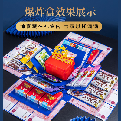 生日纪念日圣诞爆炸惊喜抽钱盒子
