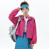 小个子男女款 户外运动防晒服撞色轻簿透气 情侣防晒衣2026春夏新品