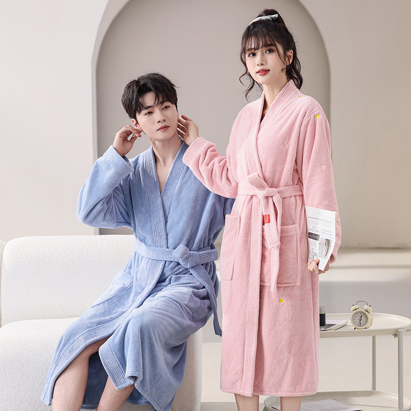 2025新款浴袍女款洗完澡穿的浴衣非纯棉男士可穿式浴巾女四季通用