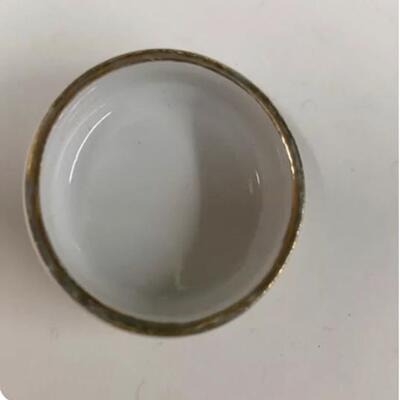 高1.5厘米金边纯白水碗
