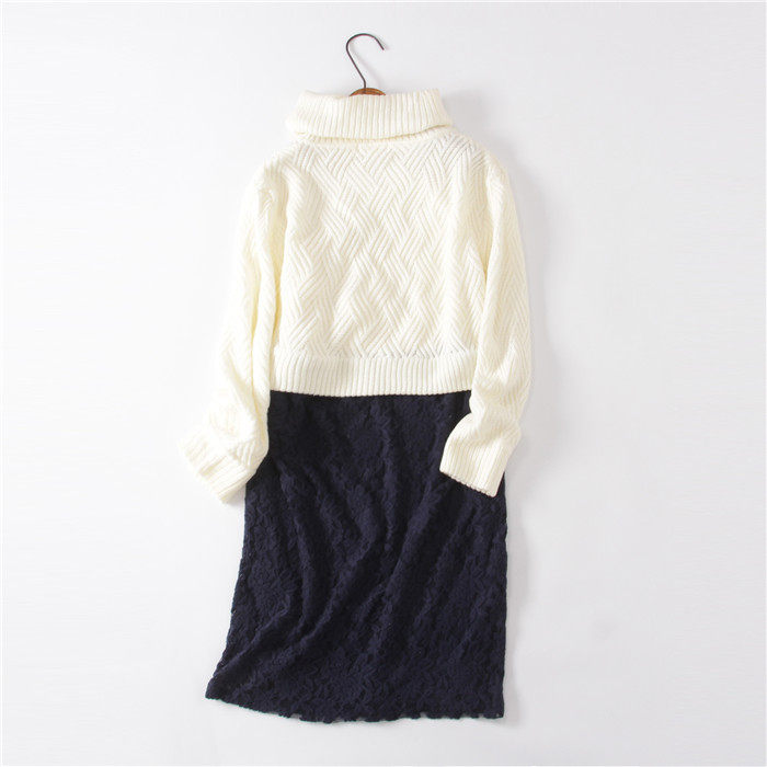 AN의 패션 임신 산후 뜨거운 엄마 모유 수유 양모 니트 거북이 드레스 겨울 간호 복장