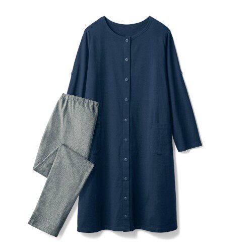 RIDAN QIANJIA 봄과 가을 순수 코튼 출산 긴 소매 홈 잠옷 산후 긴 간호 감금 의류 간호 세트