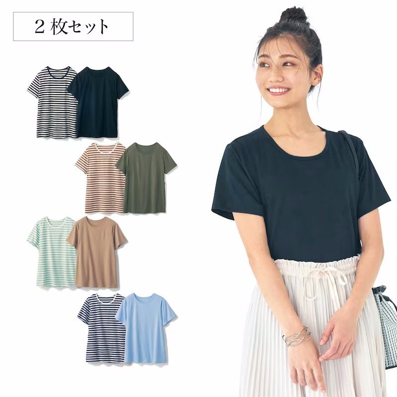 QIANJIA 여름 얇은 출산 반팔 탑 라운드 넥 간호 측면 개방 캐주얼 간호 탑