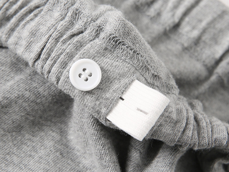 일본산 순면 스트라이프 산모 가정복 산후 중간 길이 긴팔 수유 잠옷 감금복