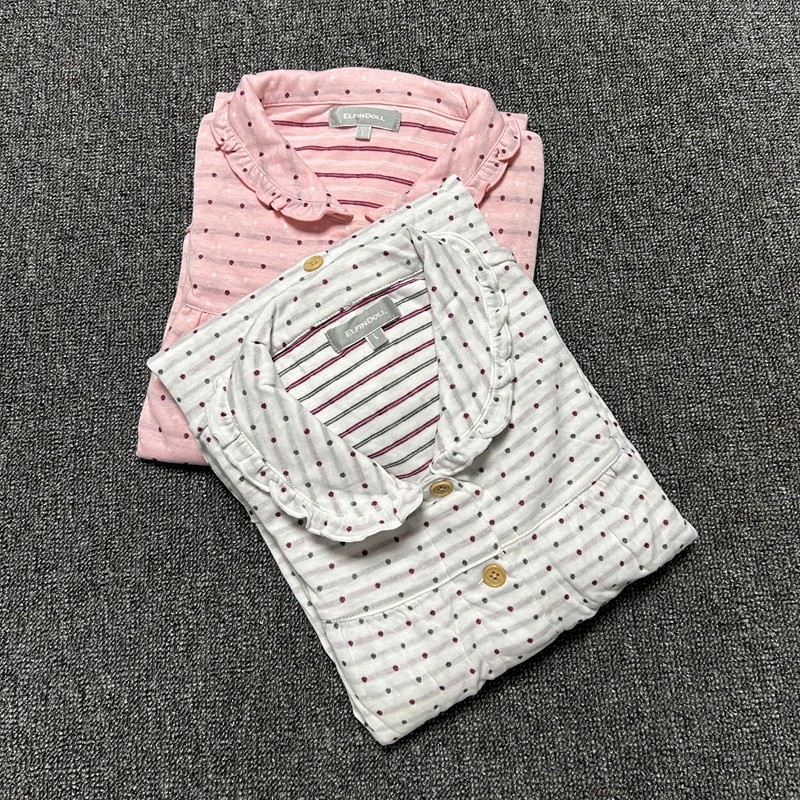 일일 싱글 XINSONWU 더블 레이어 자카드 산모 모유 수유 가정 의류 모유 수유 감금 의류 잠옷