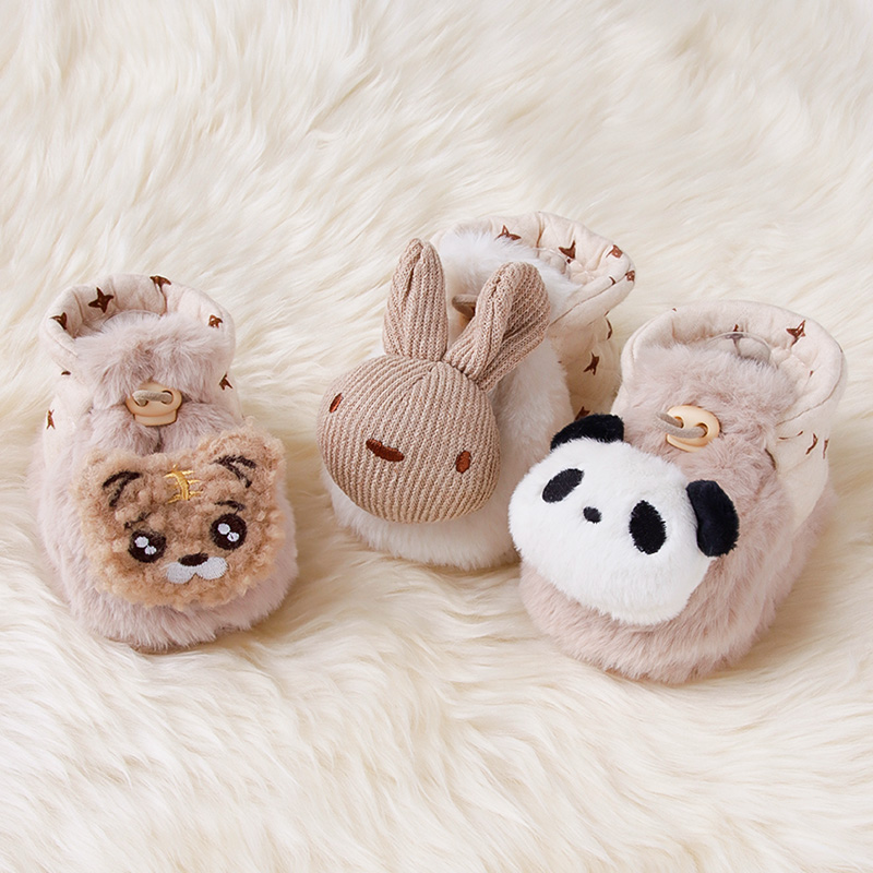 宝宝加绒袜子保暖袜套