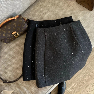 闪闪高腰显瘦半身裙年会小裙子