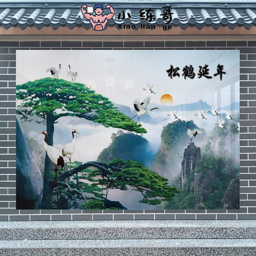 小练哥中式庭院大门墙